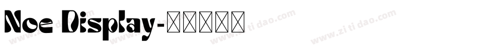 Noe Display字体转换